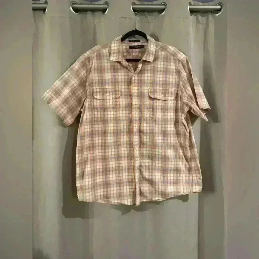 Men’s Orange Daniel Cremieux Button Down